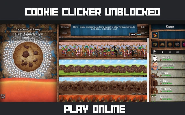 Play & Explore Cookie Clicker Unblocked Games 76!