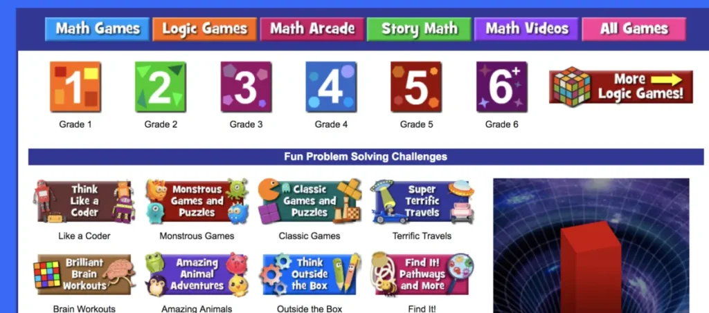 Features of Math Playground